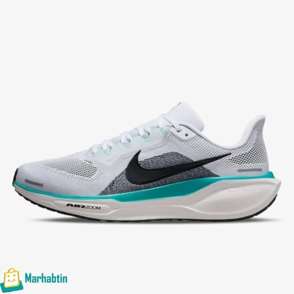 Men’s Nike Zoom – Original – White & Turquoise – Side View