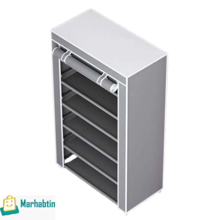 Fabric Shoe Organizer – Vertical 5 Shelf – Dustproof Shoe Rack