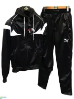 بجامة ماليزي فرو لون أسود خامة كريستال فاخرة