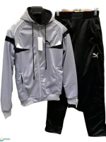 بجامة ماليزي فرو لون رمادي خامة كريستال أصلي