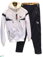 بجامة ماليزي فرو لون أبيض خامة كريستال مبطنة