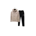 بجامة رجالية براشوت لون بيج تصميم عصري مع طاقية وسحاب وخامة خفيفة