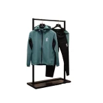 بجامة رجالية براشوت لون تركوازي تصميم عصري خفيف مع طاقية وسحاب